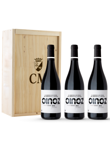 Oinoz Crianza 2021 - Caja de Madera (x3)