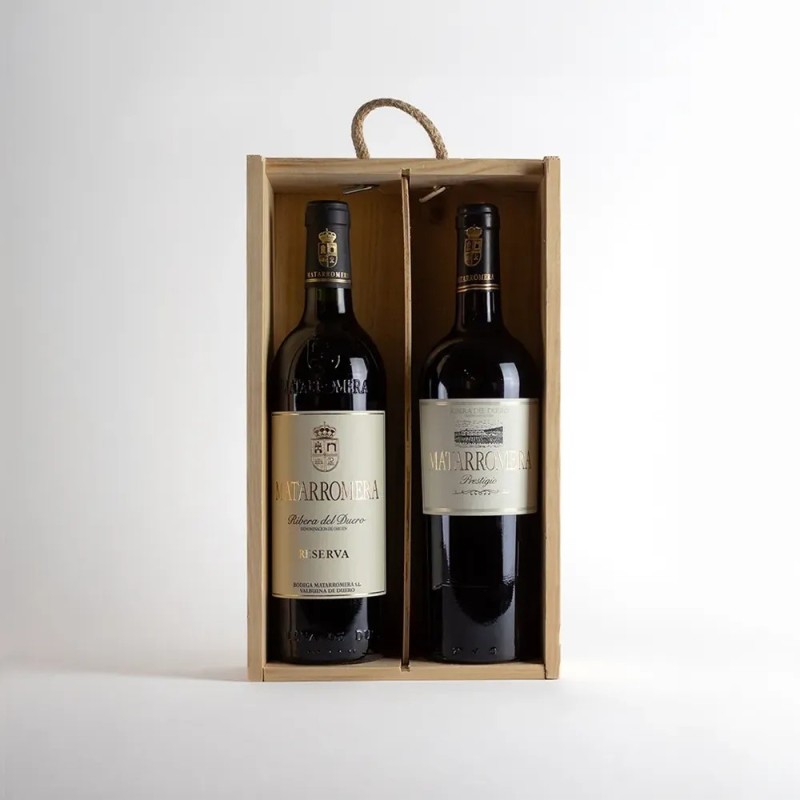 Matarromera Prestigio y Matarromera Reserva - Estuche de madera