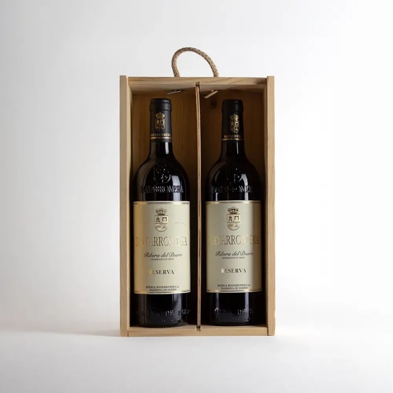 2 Botellas Matarromera Reserva 2018 - Estuche de Madera