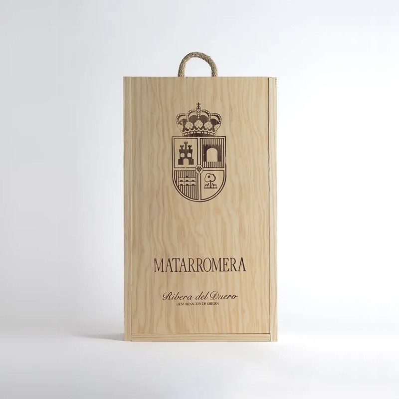 Matarromera Prestigio caja de madera de dos botellas