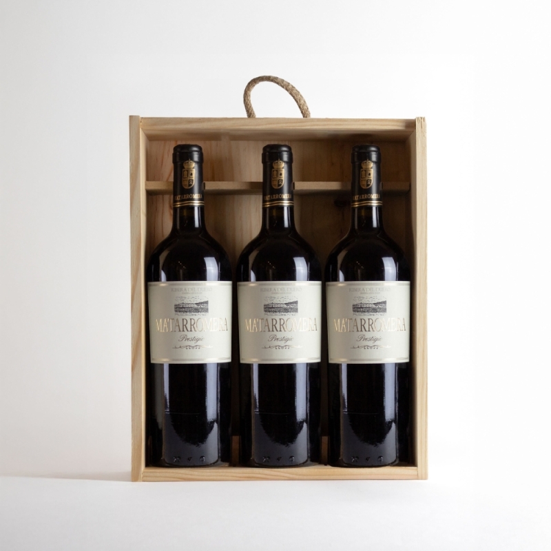 Matarromera Prestigio - Ribera del Duero. Estuche de madera 3 botellas