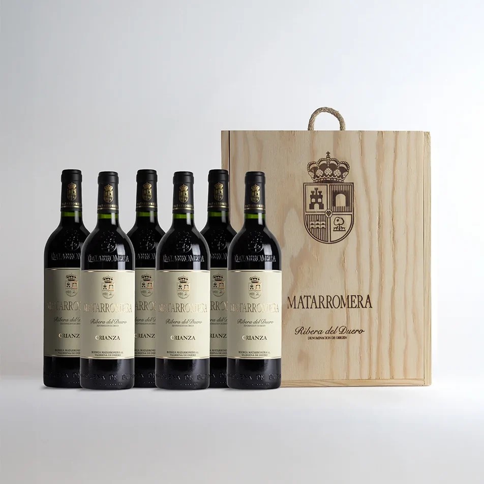 Matarromera Crianza 6 botellas en estuche de madera